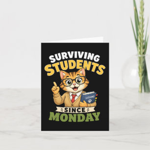 Tarjeta Estudiantes Supervivientes Desde El Lunes Gato Div