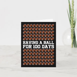 Tarjeta Estudié 100 días en el fútbol escolar