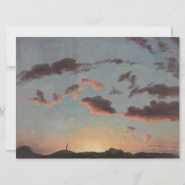 Tarjeta Estudio de nubes (Nubes en el cielo) (por Knud Baa