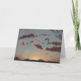 Tarjeta Estudio de nubes (Nubes en el cielo) (por Knud Baa