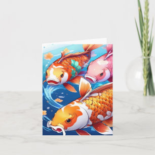 Tarjeta Estudio de peces Koi R