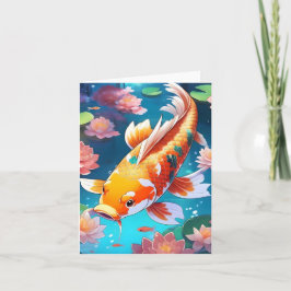 Tarjeta Estudio de pescado de Koi N