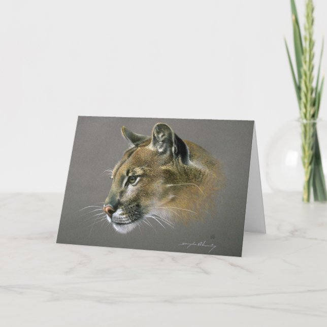 Tarjeta Estudio del puma (Anverso)
