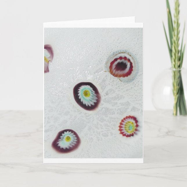 Tarjeta Estudio detallado de Murano Millefiori (Anverso)