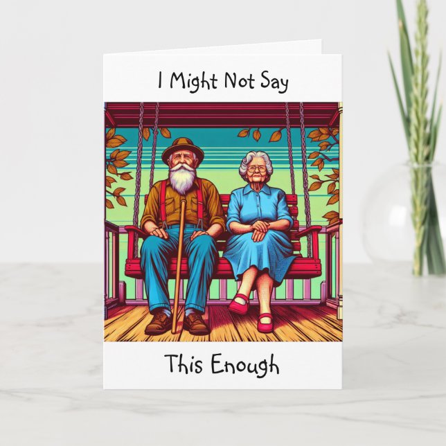 Tarjeta Estúpico pero sentimental | Te Amo (Anverso)