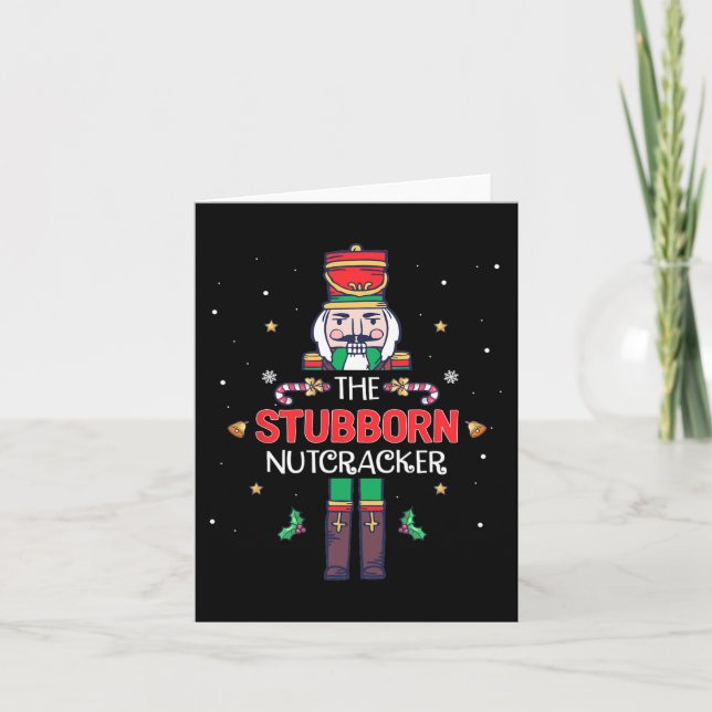 Tarjeta Estúpido nutcracker Navidades divertidos (Anverso)