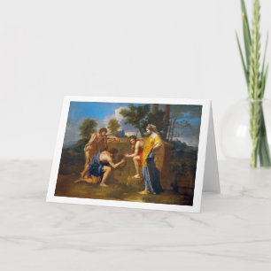 Tarjeta Et in Arcadia ego, Poussin