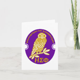 Tarjeta Eta Sigma Phi Notecard