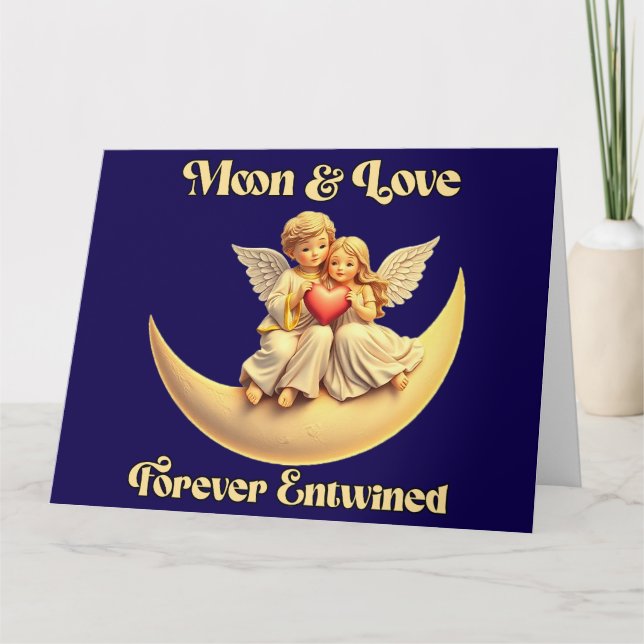 Tarjeta Eternal Love on a Crescent Moon (Anverso)