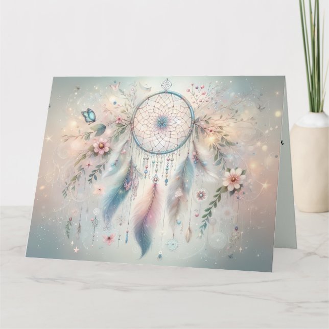 Tarjeta Ethereal Boho Dreamcatcher (Anverso)