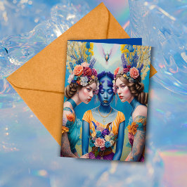 Tarjeta Ethereal Bridesmaid Propuesta Gracias Fantasy AI