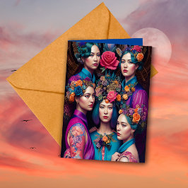 Tarjeta Ethereal Bridesmaid Propuesta Gracias Fantasy AI
