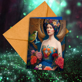 Tarjeta Ethereal Bridesmaid Propuesta Gracias Fantasy AI