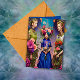 Tarjeta Ethereal Bridesmaid Propuesta Gracias Fantasy AI