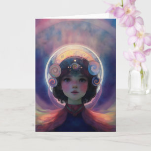 Tarjeta Ethereal Fantasy Celestial Child Dream Guardian