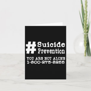 Tarjeta Etiqueta para la prevención del suicidio Concienci