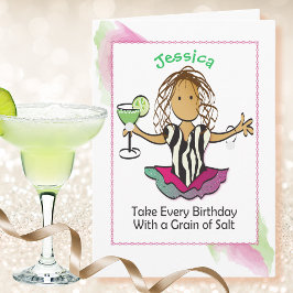 Tarjeta Étnica de Cute Margarita Personalizado Cumpleaños