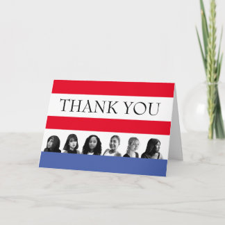 Tarjeta Étnica del mes de la historia de la mujer gracias