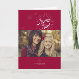 Tarjeta Étoiles Photo de voeux de Noël