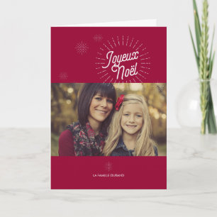 Tarjeta Étoiles Photo de voeux de Noël