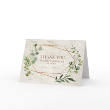 Eucalipto Geométrico Rústico Boda fotográfico Birc