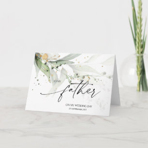 Tarjeta Eucalyptus A Mi Padre Día De La Boda Novias Papá