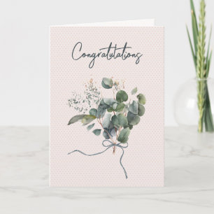 Tarjeta Eucalyptus Boda Bouquet On Hearts