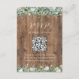 Tarjeta Eucalyptus Greenery RSVP | Botánico Rústic