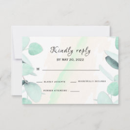 Tarjeta Eucalyptus Greenery SVP simple y moderna