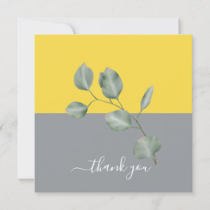 Tarjeta Eucalyptus Moderno Deja Colorblock Gracias