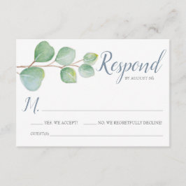 Tarjeta Eucalyptus RSVP