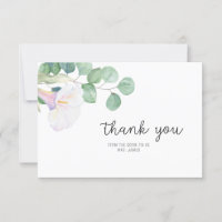 Eucalyptus y Calla - Bridal Shower gracias
