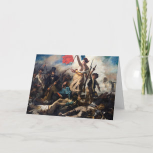 Tarjeta Eugene Delacroix - La Libertad Guiando al Pueblo