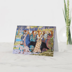 Tarjeta Eugene Grasset - Panel Decorativo Armonía
