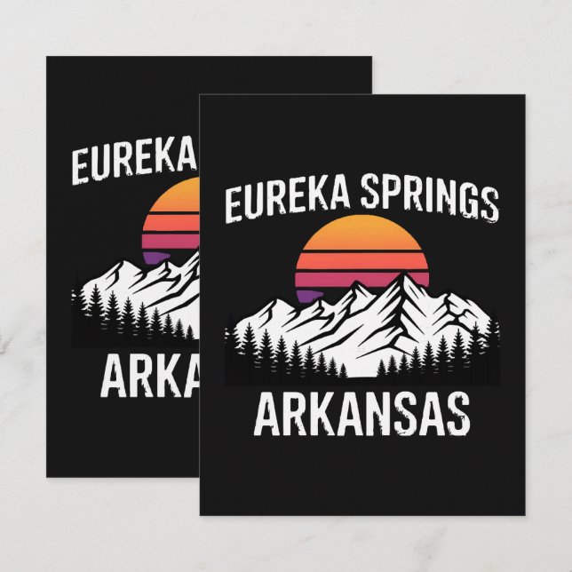 Tarjeta Eureka Springs (Anverso / Reverso)