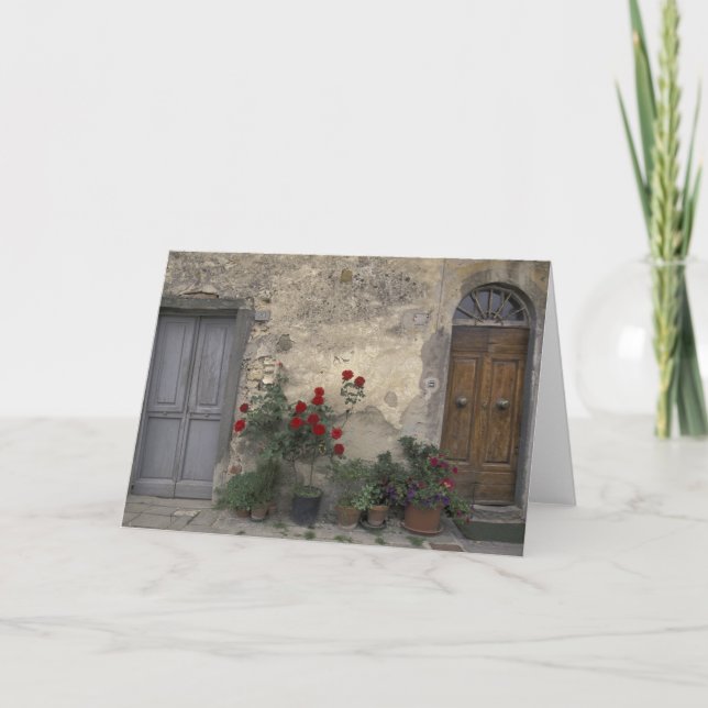Tarjeta Europa, Italia, Toscana, Chianti, puerta toscana; (Anverso)