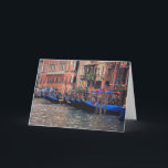 Tarjeta Europa, Italia, Venecia, góndolas en canal<br><div class="desc">Europa,  Italia,  Venecia,  góndolas en el canal � Julie Eggers / DanitaDelimont.com</div>