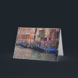 Tarjeta Europa, Italia, Venecia, góndolas en canal<br><div class="desc">Europa,  Italia,  Venecia,  góndolas en el canal � Julie Eggers / DanitaDelimont.com</div>