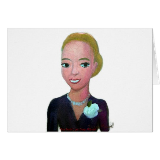 Tarjeta Eva Peron