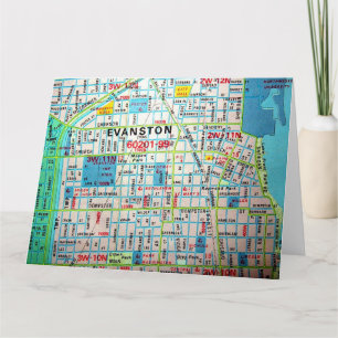 Tarjeta Evanston, Mapa de la época IL