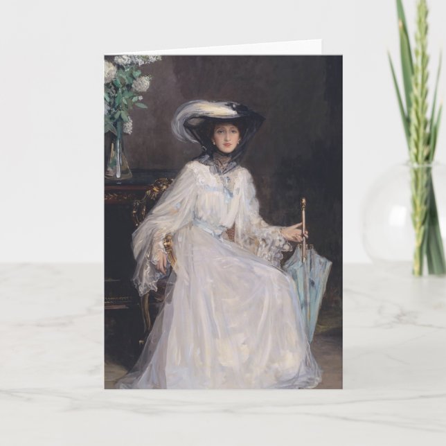 Tarjeta Evelyn Farquhar | Sir John Lavery (Anverso)