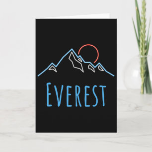 Tarjeta Everest - Montañistas Retro Hiking Novedad