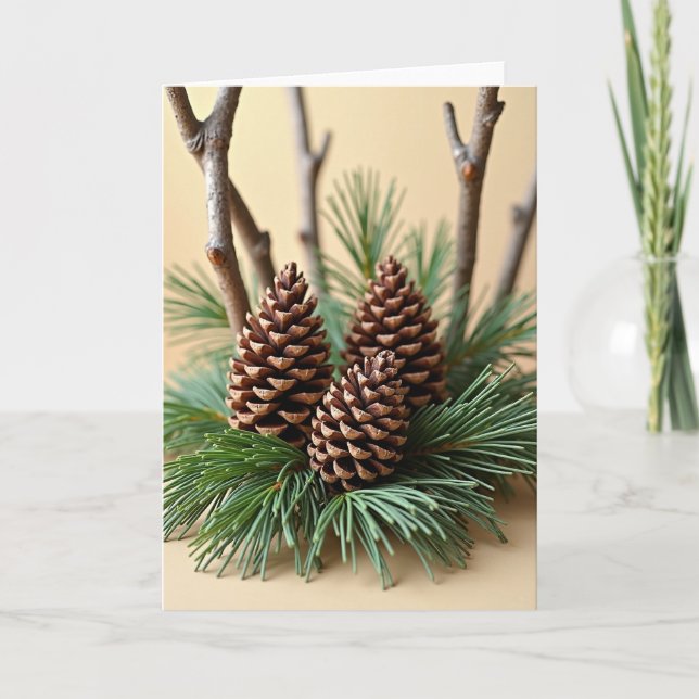 Tarjeta Evergreen Pinecone Card (Anverso)