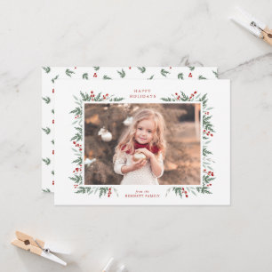 Tarjeta Evergreen y Berries
