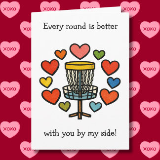 Tarjeta Every Round is Better | Disc Golf Valentine's Day