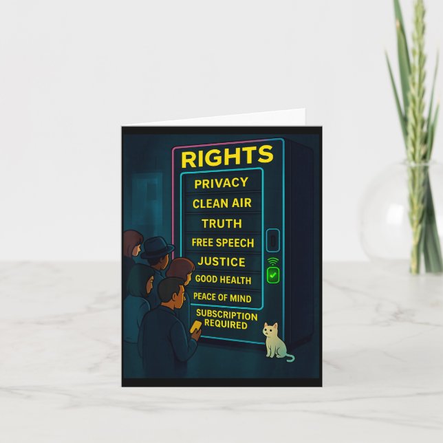 Tarjeta Everything For A Price Funny Satire Gift  (Anverso)