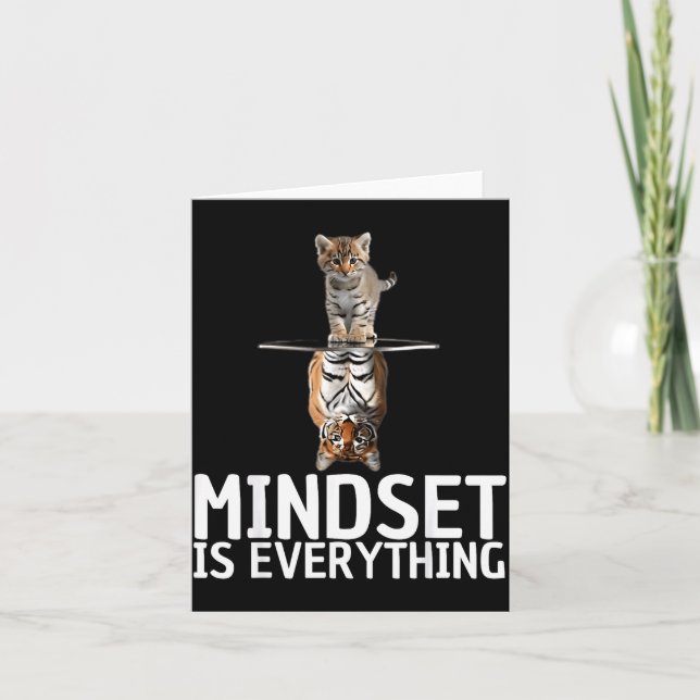 Tarjeta Everything Is Mindset Insrational Mind Motivationa (Anverso)