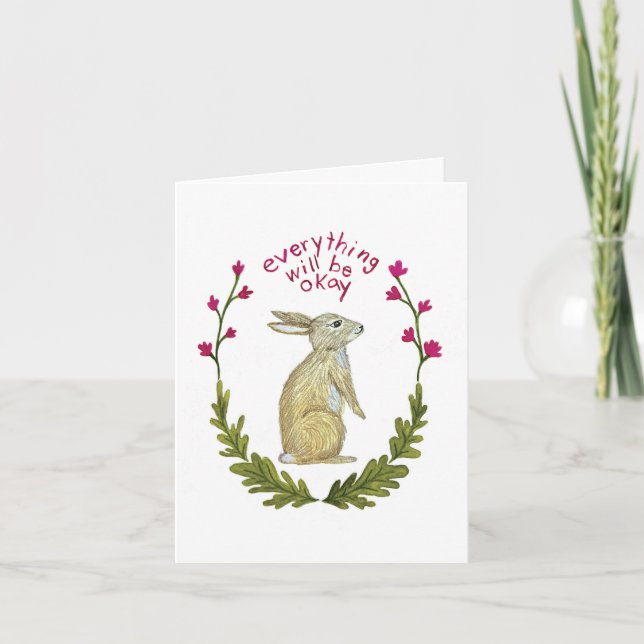 Tarjeta Everything Will Be Ok Greeting Card (Anverso)