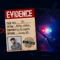 Evidencia misterio de asesinato de crimen real fot