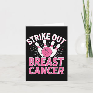 Tarjeta Evitar el cáncer de mama - Conciencia sobre el cán